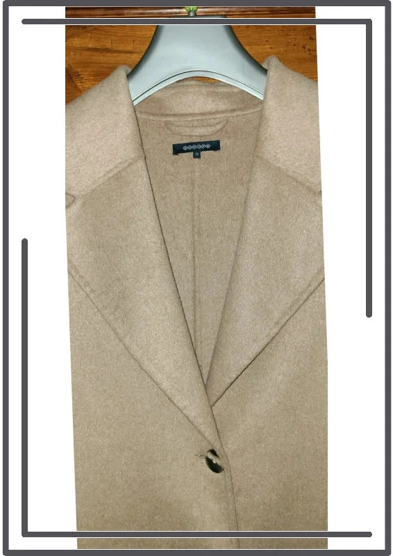 Abrigo de lana beige/marrón claro – Talla M (XS grande) - Nuevo – photo 3